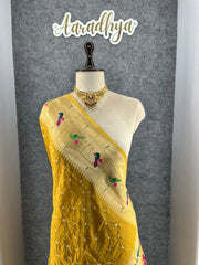 Luxury Fusion Bandhani Body & Paithani Pallu Saree