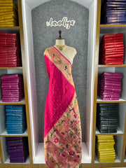 Luxury Fusion Bandhani Body & Paithani Pallu Saree