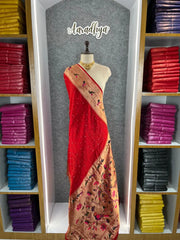 Luxury Fusion Bandhani Body & Paithani Pallu Saree