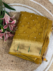 Premium Viscose Pure Paithani Bandhani Fusion Saree
