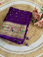 Luxury Fusion Bandhani Body & Paithani Pallu Saree