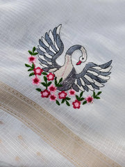 Soft Kota Doriya Embroidered Saree