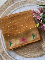 Soft Viscose Rich Paithani Patola Fusion Saree