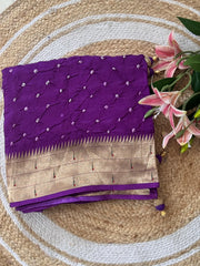 Royal Paithani Bandhani Fusion Weave Saree