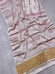Gajji silk Fancy Bandhani Saree