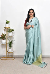 Pure Gaji SIlk Plain Saree