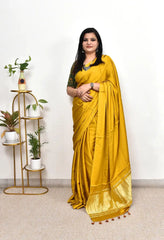 Pure Gaji SIlk Plain Saree