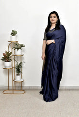 Pure Gaji SIlk Plain Saree