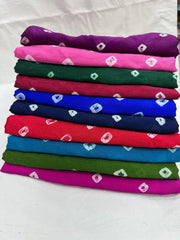 Pure Chinon Silk Bandhani Saree