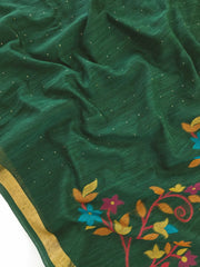 Soft Linen Silk Jamdani Saree