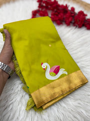 Soft Paithani Silk Polka Dots Rajhans Saree