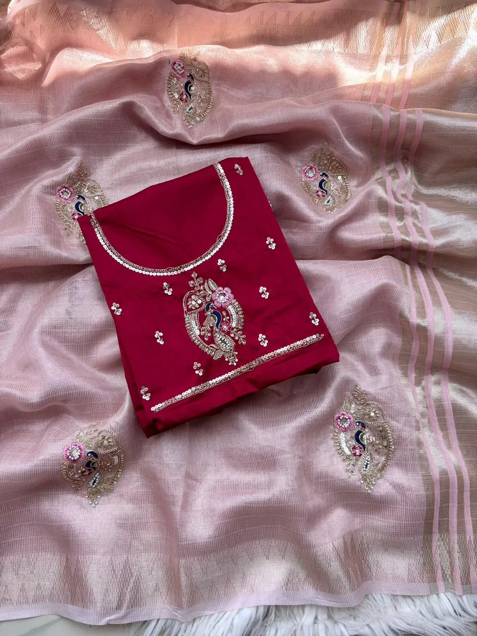 Wedding Season Special Designer Handwork Saree