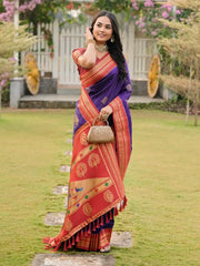 Soft Ilkal Paithani Silk Saree