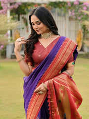 Soft Ilkal Paithani Silk Saree