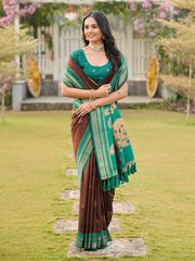Soft Ilkal Paithani Silk Saree