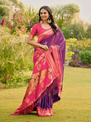 Soft Ilkal Paithani Silk Saree