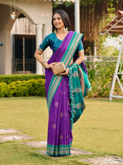 Soft Ilkal Paithani Silk Saree