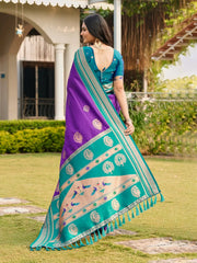 Soft Ilkal Paithani Silk Saree