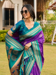 Soft Ilkal Paithani Silk Saree