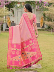 Soft Ilkal Paithani Silk Saree