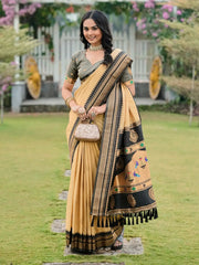 Soft Ilkal Paithani Silk Saree
