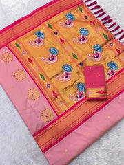 Premium Mayurika Paithani Silk Woven Saree