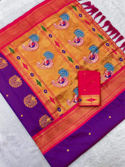 Premium Mayurika Paithani Silk Woven Saree