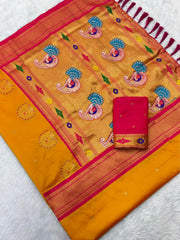 Premium Mayurika Paithani Silk Woven Saree