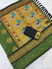 Premium Mayurika Paithani Silk Woven Saree