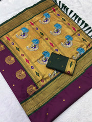 Premium Mayurika Paithani Silk Woven Saree