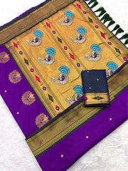 Premium Mayurika Paithani Silk Woven Saree