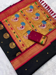 Premium Mayurika Paithani Silk Woven Saree