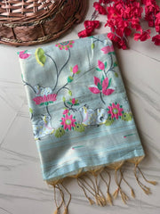Premium Pichwai Soft Muga Cotton Paithani Saree