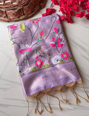 Premium Pichwai Soft Muga Cotton Paithani Saree