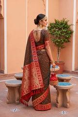 Soft Banarasi Silk Zari Weaving Saree