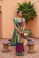 Soft Banarasi Silk Zari Weaving Saree