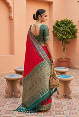 Soft Banarasi Silk Zari Weaving Saree