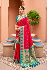 Soft Banarasi Silk Zari Weaving Saree