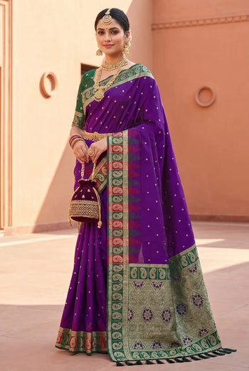 Soft Banarasi Silk Zari Weaving Saree
