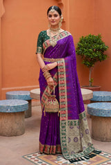 Soft Banarasi Silk Zari Weaving Saree
