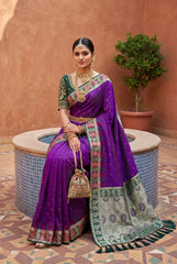 Soft Banarasi Silk Zari Weaving Saree
