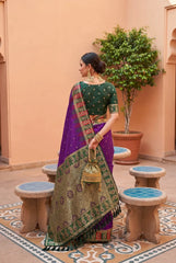 Soft Banarasi Silk Zari Weaving Saree