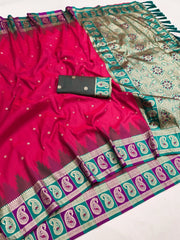 Soft Banarasi Silk Zari Weaving Saree