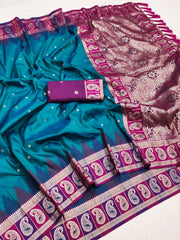 Soft Banarasi Silk Zari Weaving Saree