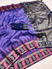 Soft Banarasi Silk Zari Weaving Saree