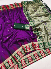 Soft Banarasi Silk Zari Weaving Saree