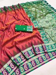 Soft Banarasi Silk Zari Weaving Saree