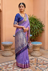 Soft Banarasi Silk Zari Weaving Saree