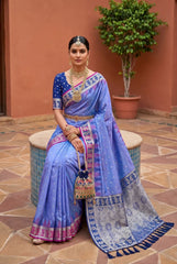 Soft Banarasi Silk Zari Weaving Saree