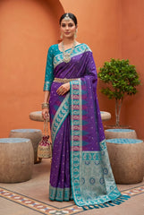 Soft Banarasi Silk Zari Weaving Saree